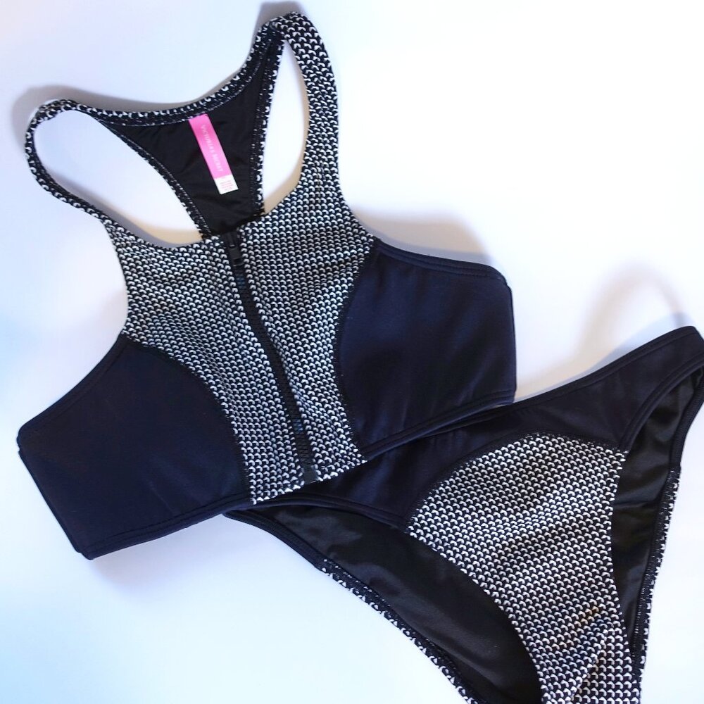 Victoria’s Secret | High Neck Racerback Zip Front Bikini